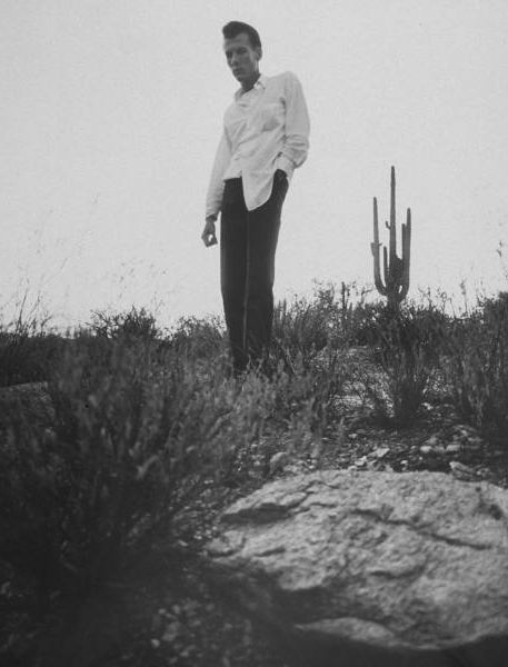 Richard Bruns at the place where the bodies of the Fritz sisters were found