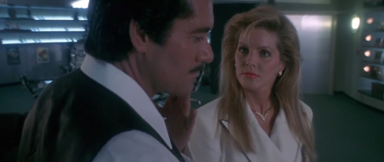 Wayne Newton and Priscilla Presley in The Adventures of Ford Fairlane