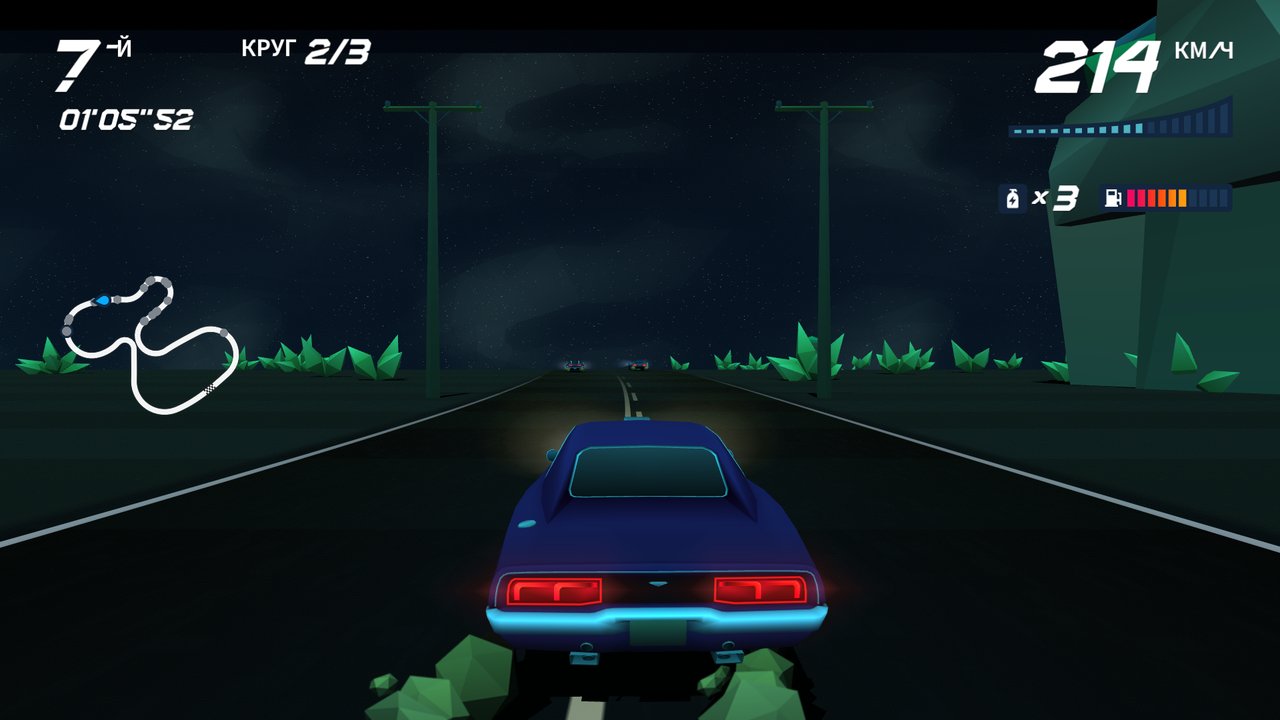 racing at night, Horizon Chase Turbo