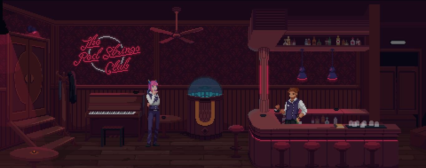 android Akara, Red Strings Club