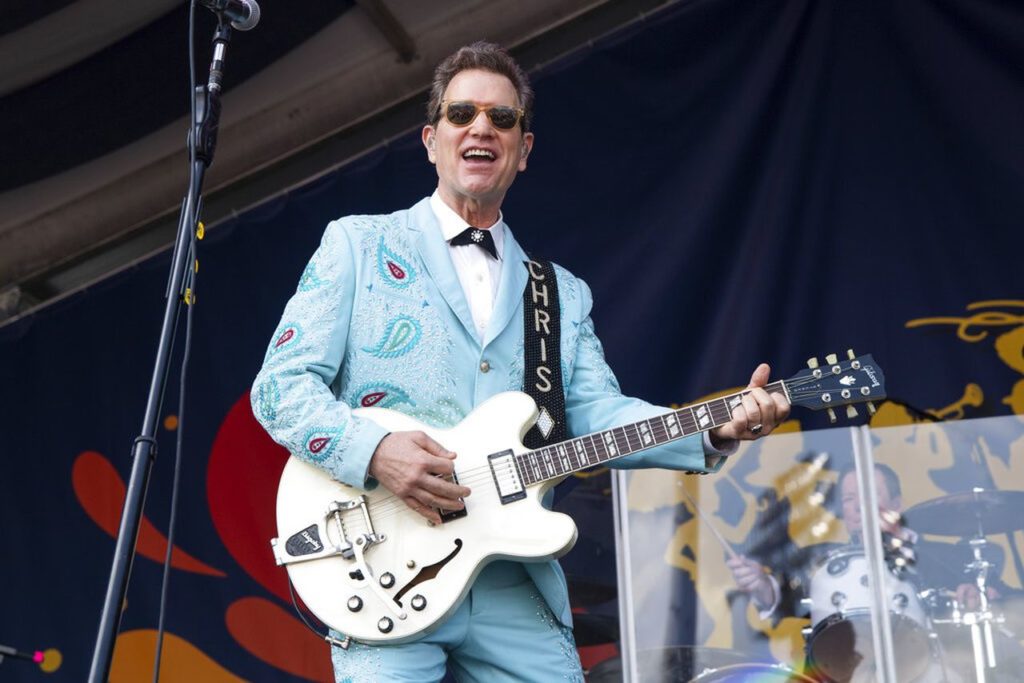 Chris Isaac at a concert, 2022