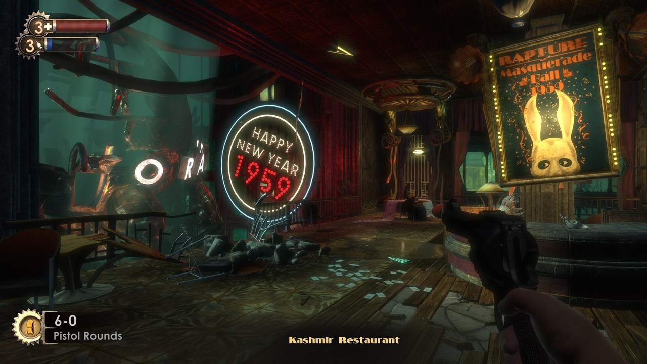 party 1959, a shot from the game bioshock