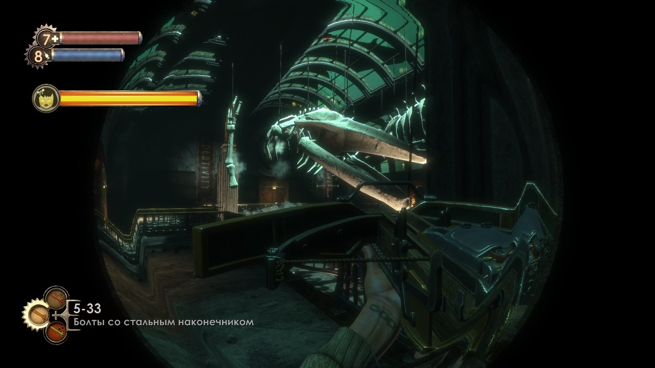 Trying on the Bioshock big daddy costume