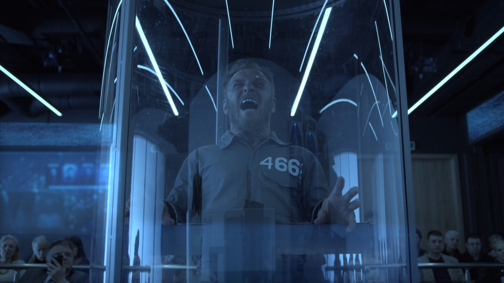 Execution from the movie The Car 2019, frame one.