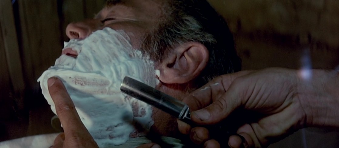 If you decide to shave and you have enemies, keep the Colt ready.