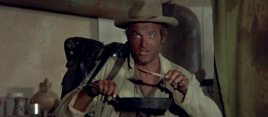 Terence Hill, a still from the film Il mio nome e Nessuno (1973)
