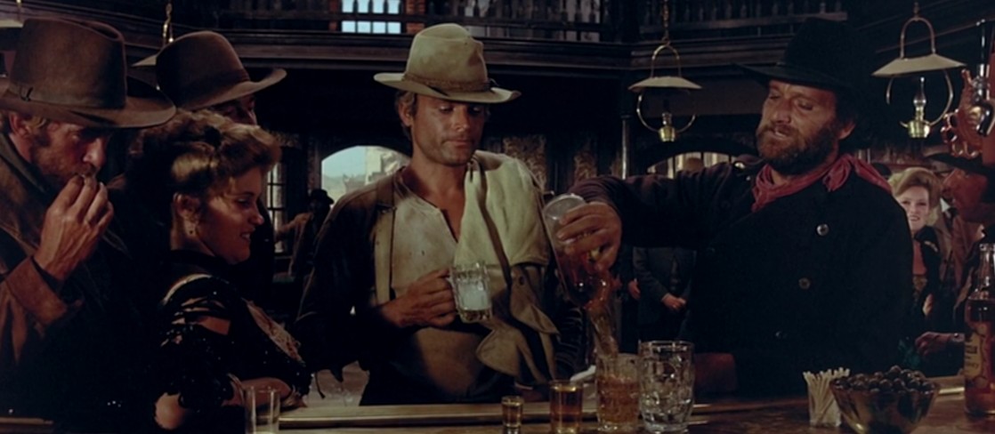 Nobody in the saloon, a shot from the movie My Name Is Nobody 1973