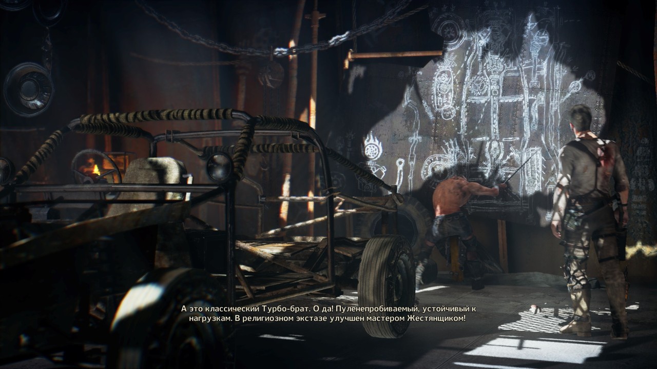visiting the Tinker, a screenshot from the game Mad Max 2015