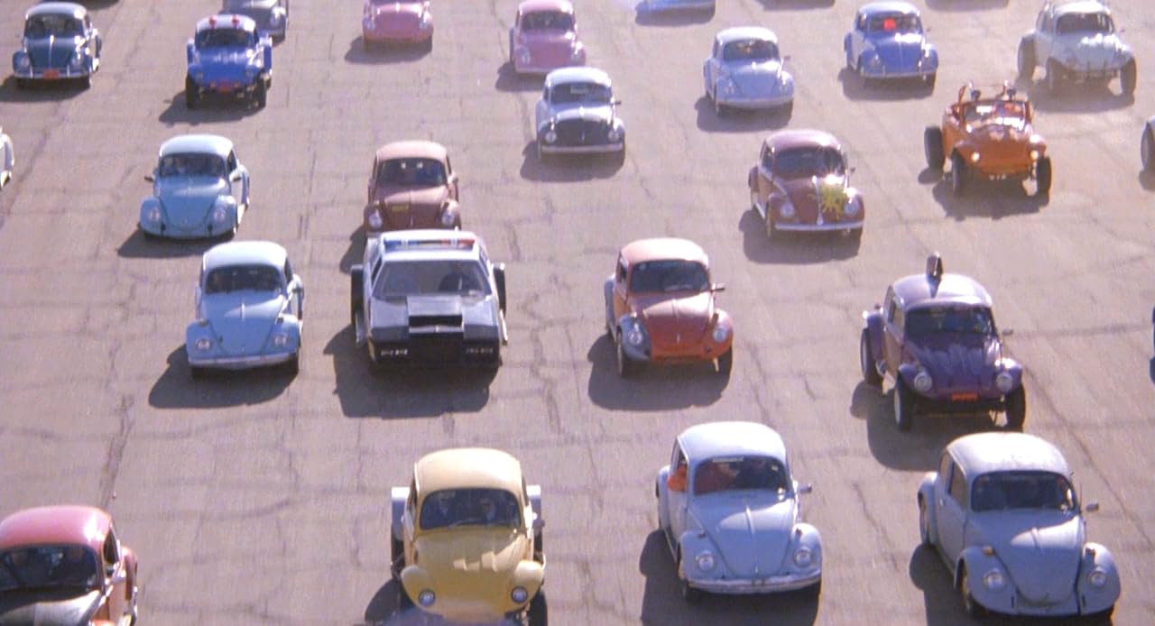 VW Beetle cars in the movie Highway To Hell