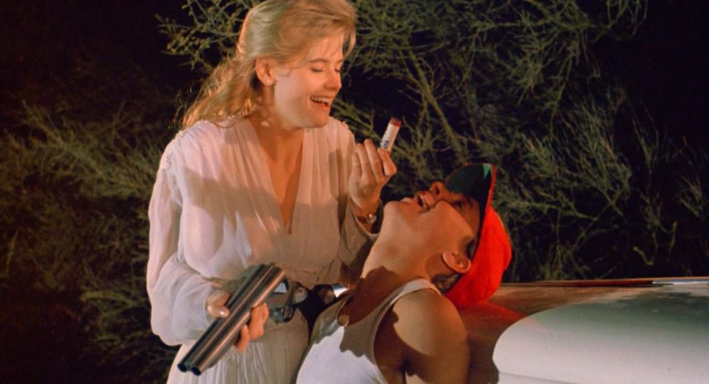 Kristy Swanson, Chad Lowe in Highway to Hell 1991