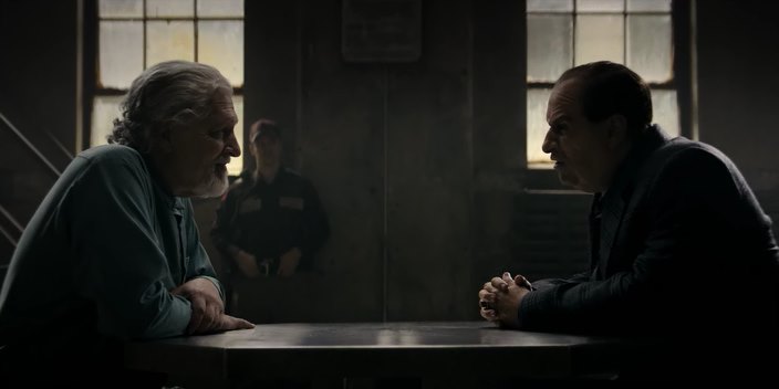 Maroney and Cobb, a shot from The Penguin, 2024