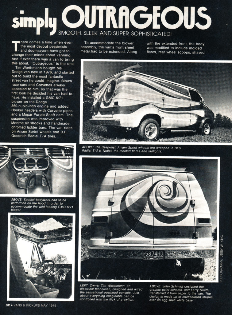 Dodge Van Tradesman, Scan from Vans & Pickups magazine for May 1979, page 32
