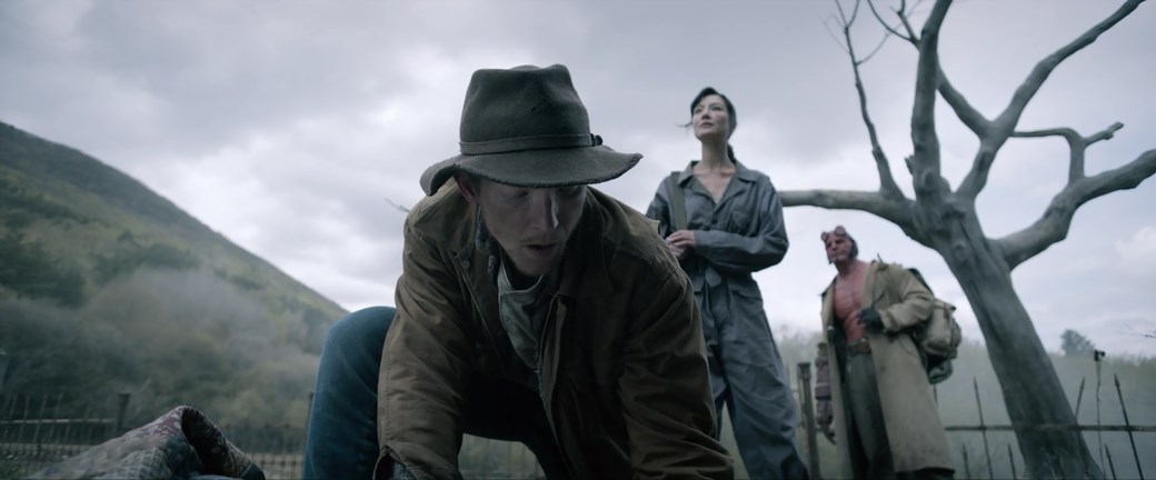 at the churchyard, Hellboy The Hunchback's Curse 2024