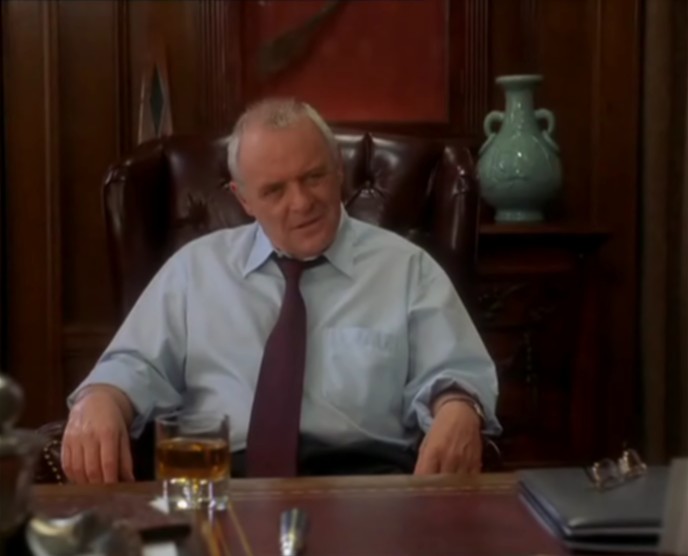 Anthony Hopkins as Daniel Webster