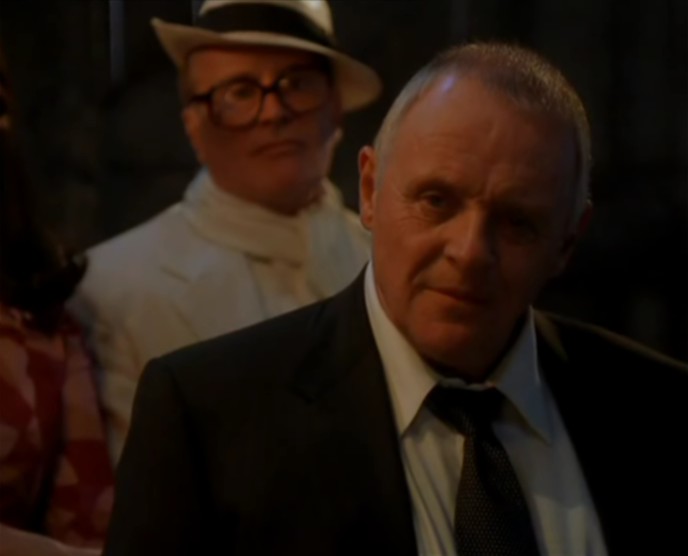 Anthony Hopkins as Publisher and Lawyer, The Shortcut to Happiness, and Daniel Webster