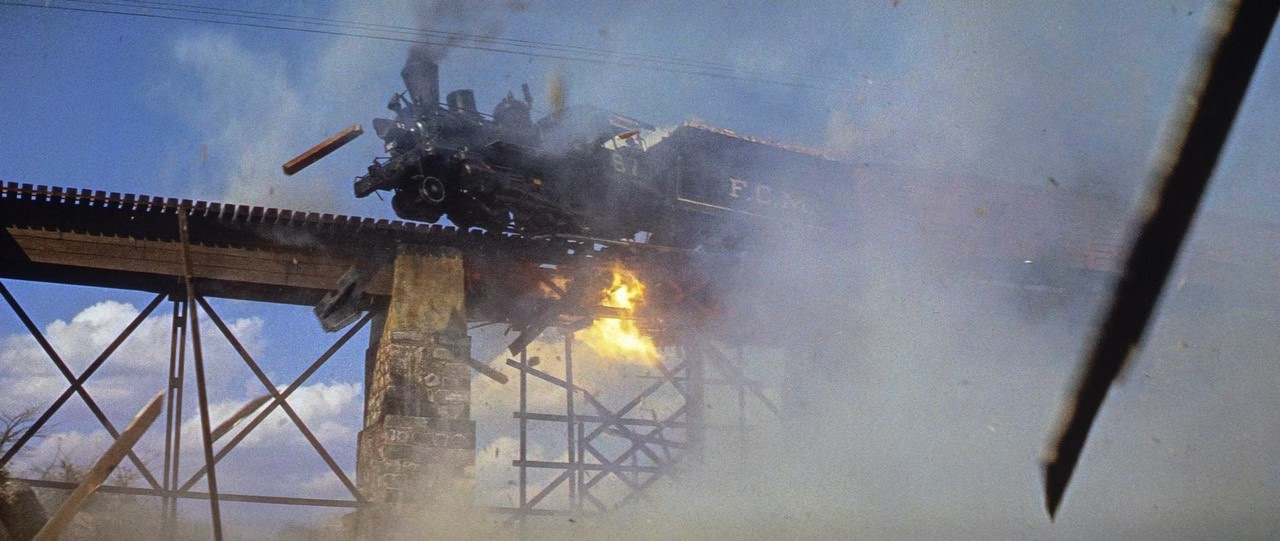 Train wreck in the Western Two Mules for Sarah's Sister