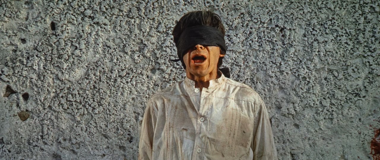 A shot from the movie Two mules for Sarah's Sister, shooting