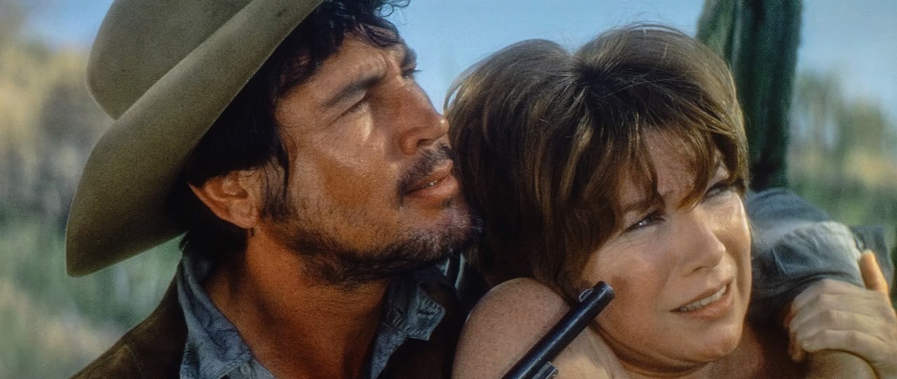The bandit and Sister Sarah, a still from the movie