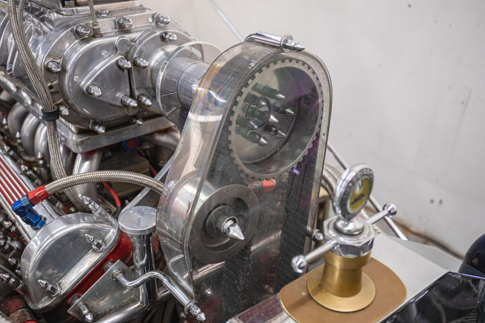 Sticky Rubber, a hot rod with a Jaguar V12 engine and supercharging, photo 23.