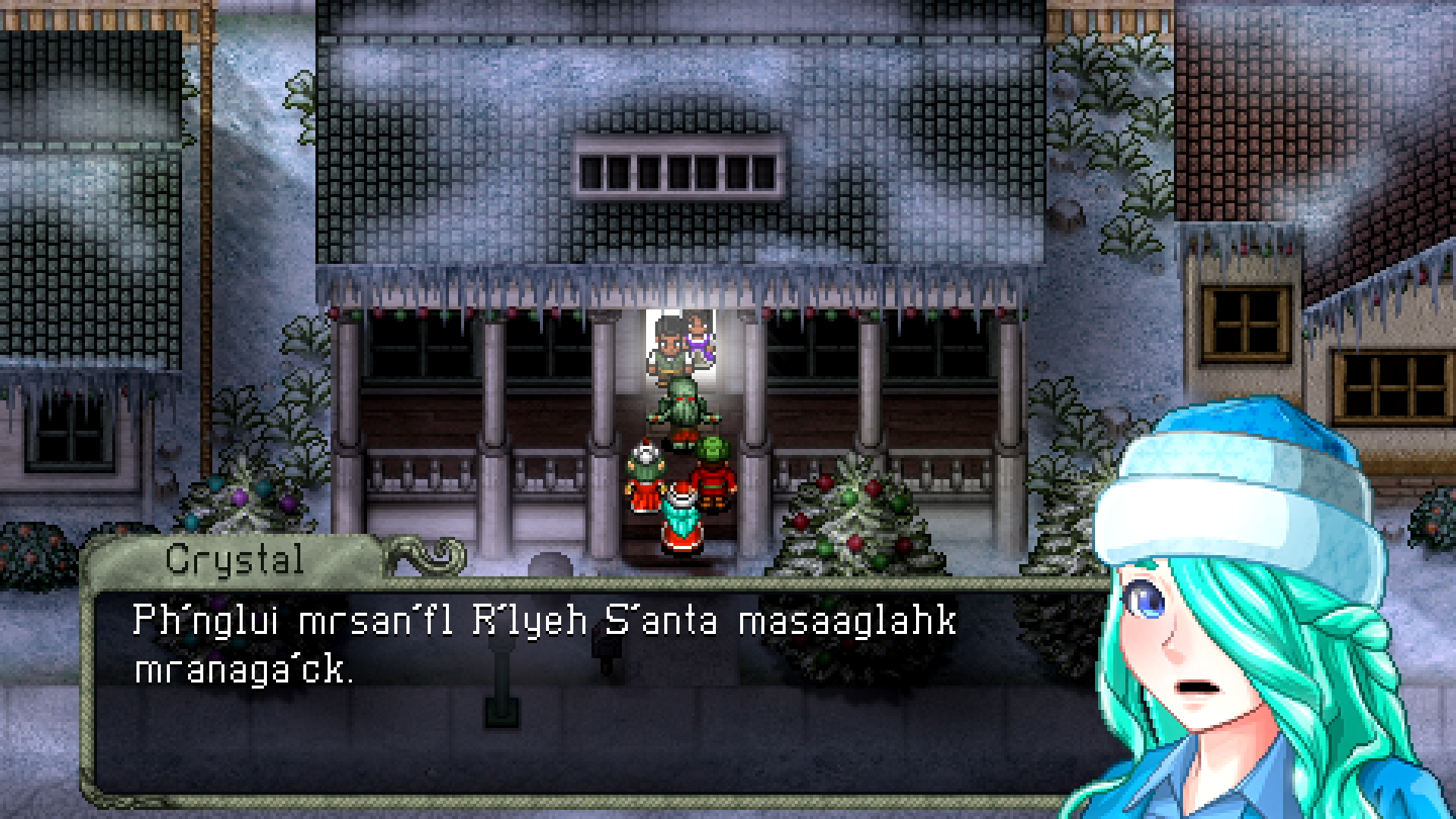 Christmas carols from Cthulhu, review of the game Cthulhu Saves Christmas
