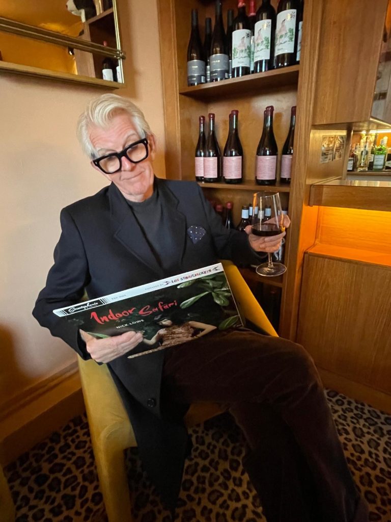 Nick Lowe is celebrating the release of his new album. What about you?