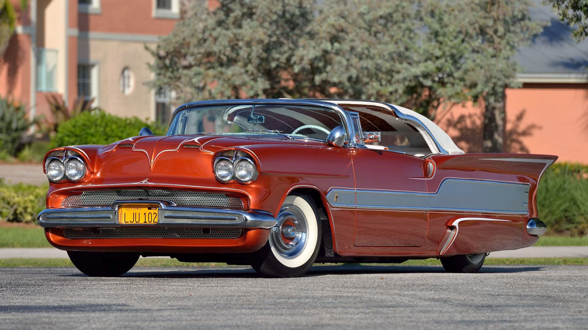 1955 Chevrolet Bel Air Convertible - Aztec by George Barris, photo 01.