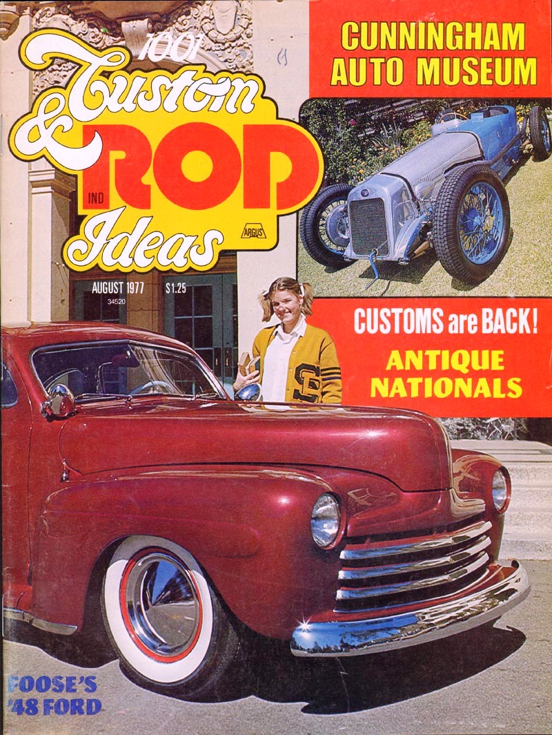 The cover of Custom & Rod Ideas magazine, August 1977.