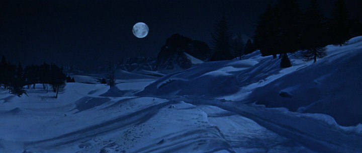Dance of the Vampires, winter landscape