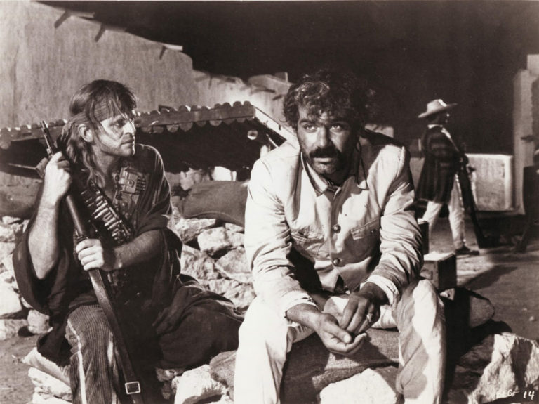 Klaus Kinski (Santo) and Jean Maria Volonte (Chuncho), A Bullet for the General, Golden Bullet