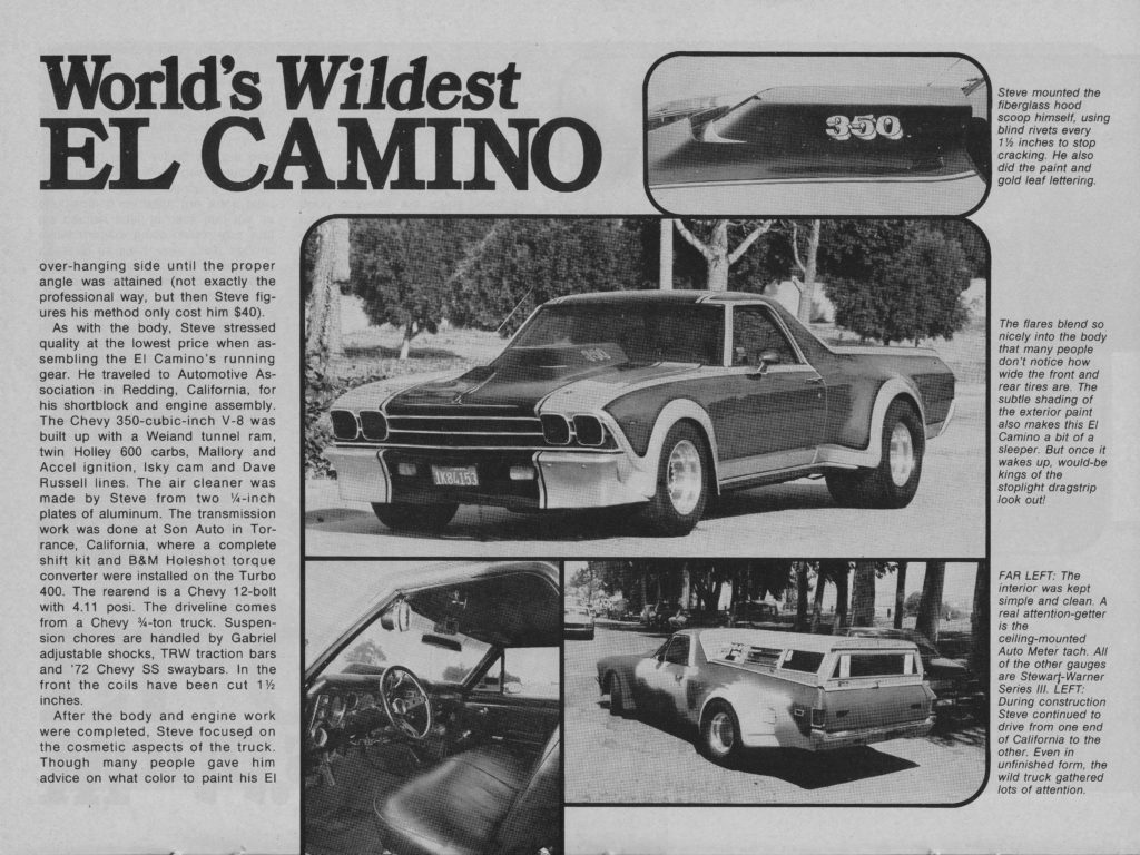 Chevrolet El Camino, scanned article, Vans & Pickups magazine May 1979, page 2