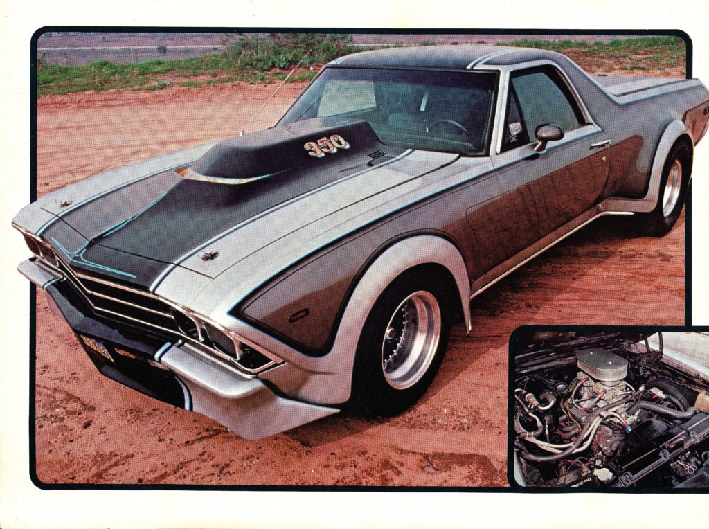 Chevrolet El Camino, Color poster from Vans & Pickups magazine, May 1979.