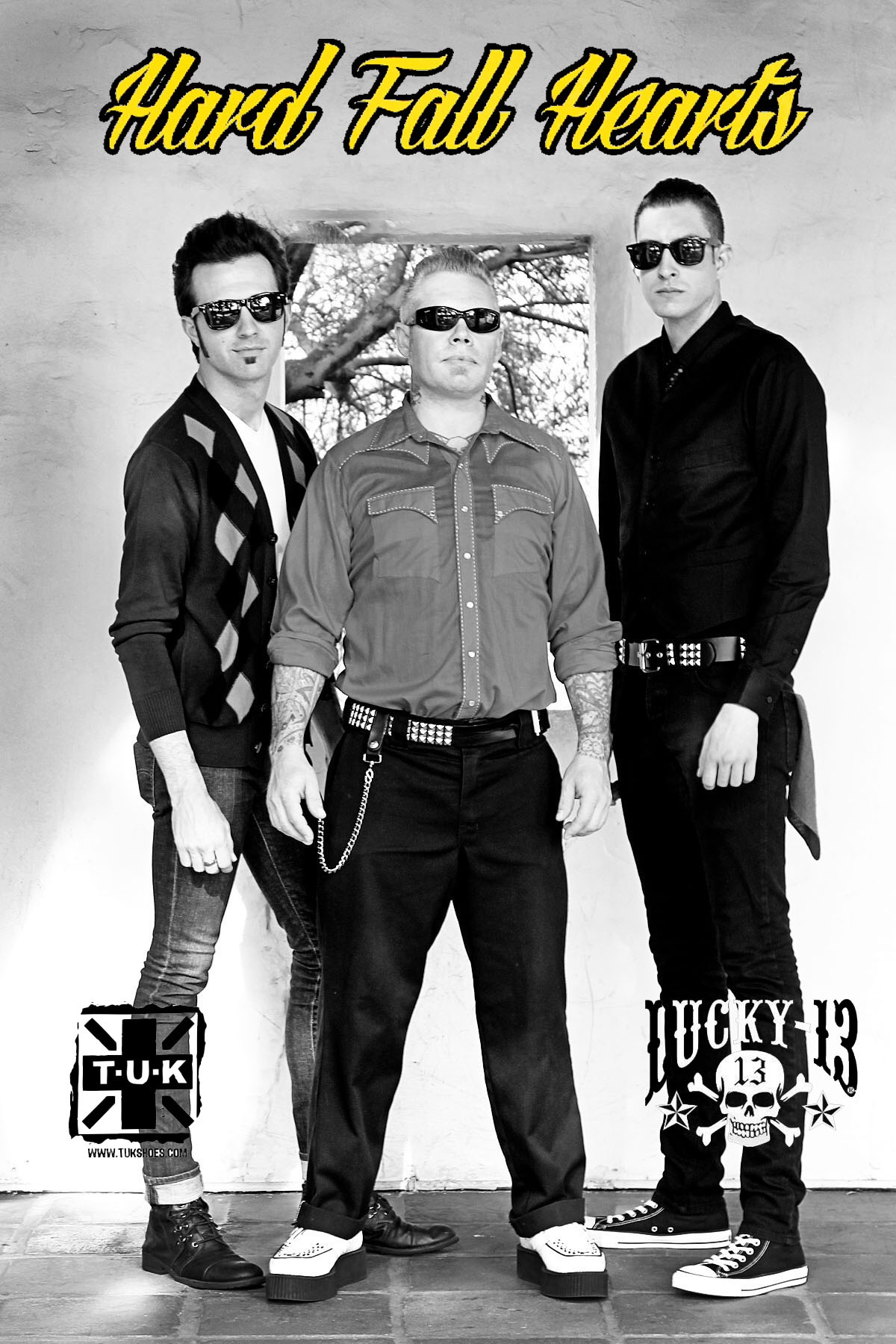Hard Fall Hearts, a neo-rockabilly band, California, USA