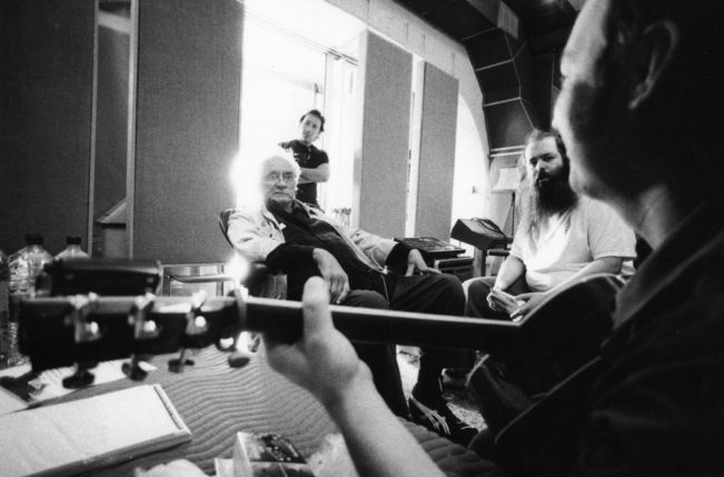 Johnny Cash and Rick Rubin on the recording of the American Recordings album series