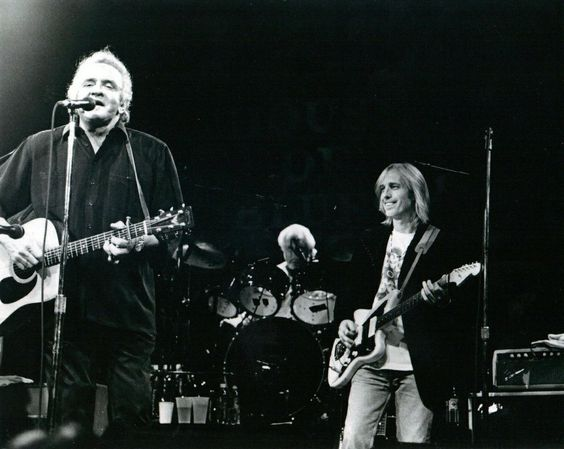 Johnny Cash and Tom Petty at the concert