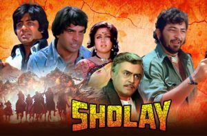 Sholay, 1975, a review of an Indian film in the Western genre