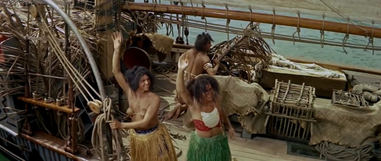 Echo's crew disguised as natives, The Wackiest Ship in the Army