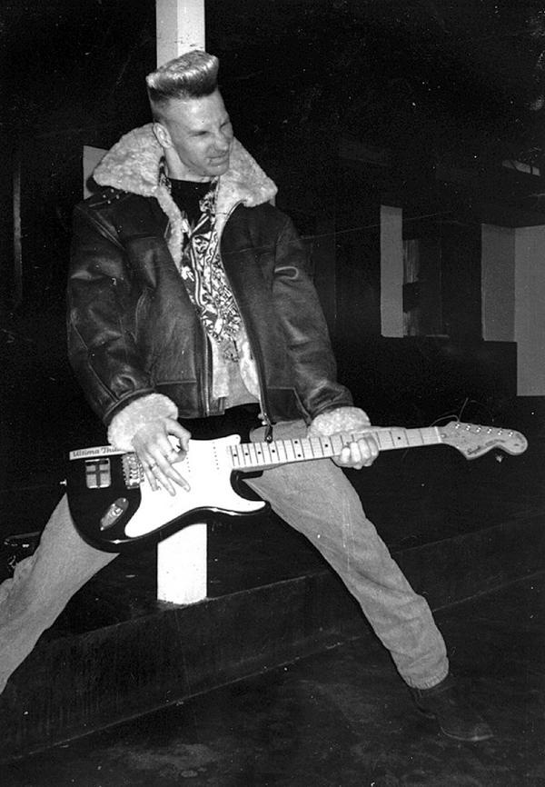 Jan Janne Thornblom, Janne Thornblom, vocalist and guitarist of the band Hotrod Frankie