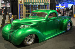 A profile for an article about a custom GMC AC102 1939 Weed Eater pickup truck.