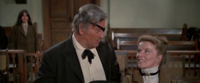 John Wayne and Katharine Hepburn, Western benefit