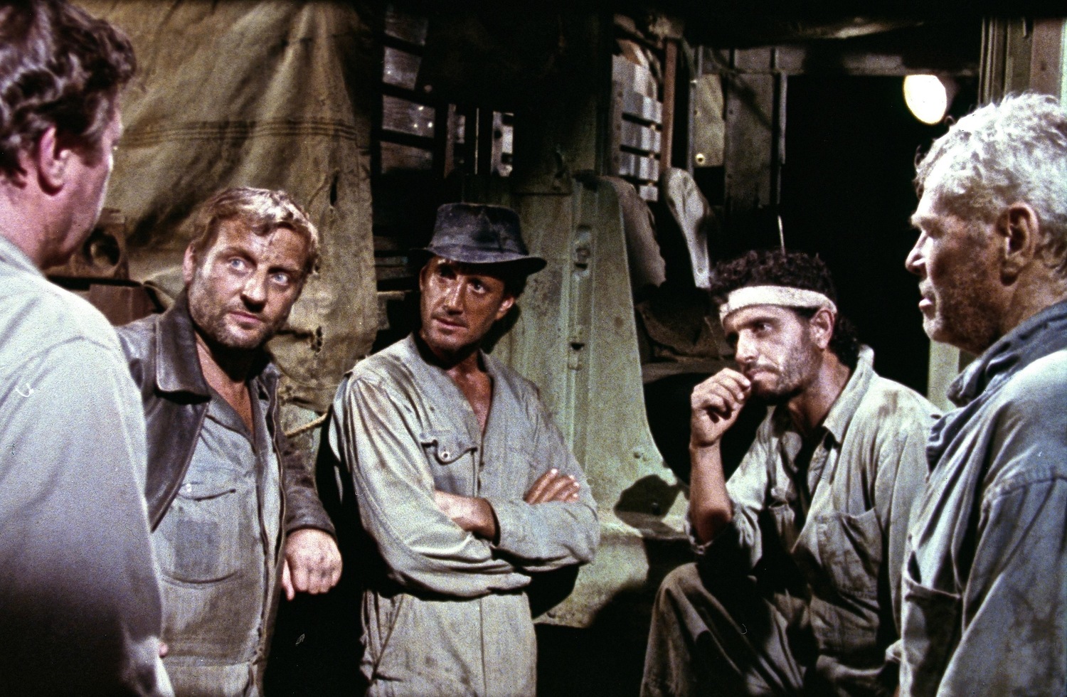 Bruno Kremer, Roy Scheider, Amidu in the movie The Sorcerer 1977