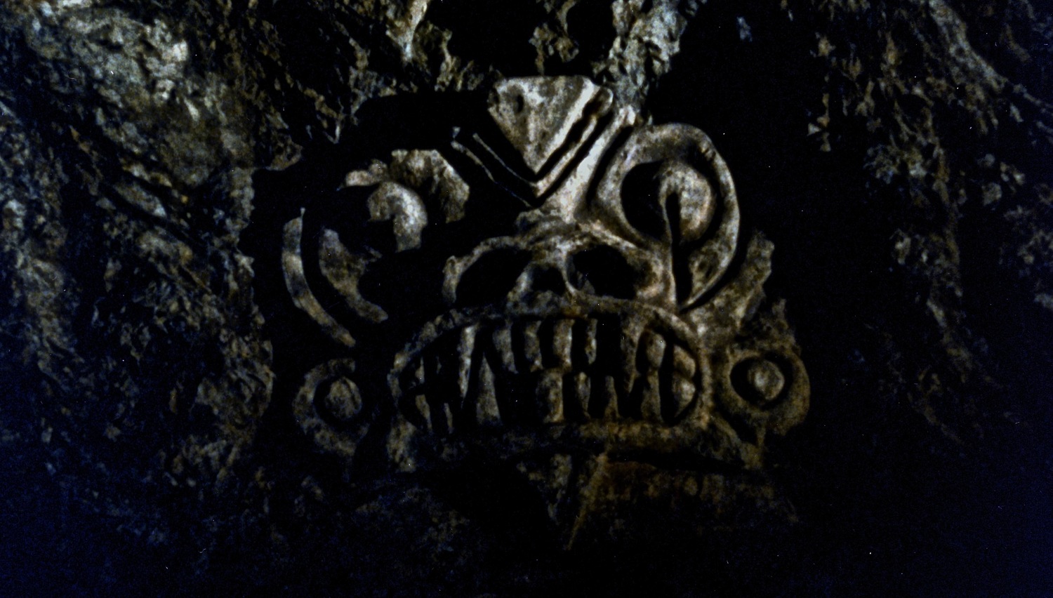 magical ornament of a beast on a rock in the movie The Sorcerer 1977