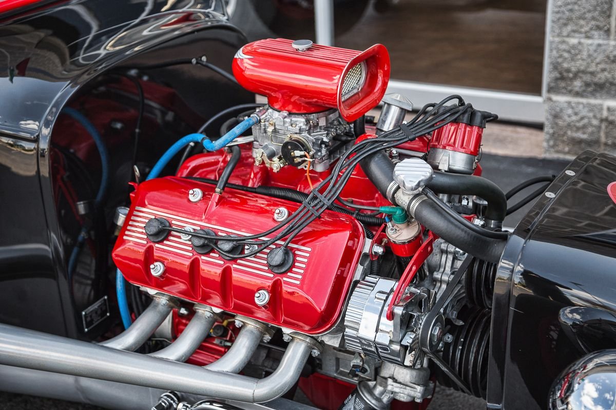 A 1923 Ford hot rod with a 4.0 liter Toyota V Hemi engine, photo 28.