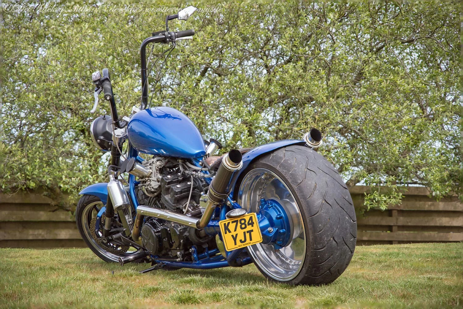 Chopper with a V4 engine from a Yamaha V-Max motorcycle, photo 07.