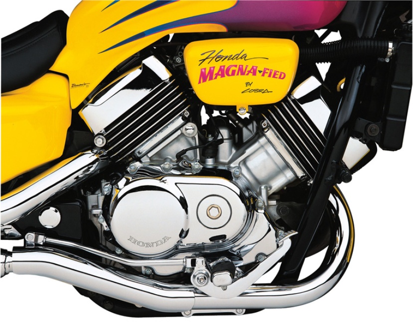 Custom Honda Magna motorcycle from Cobra Customs workshop, photo 04.