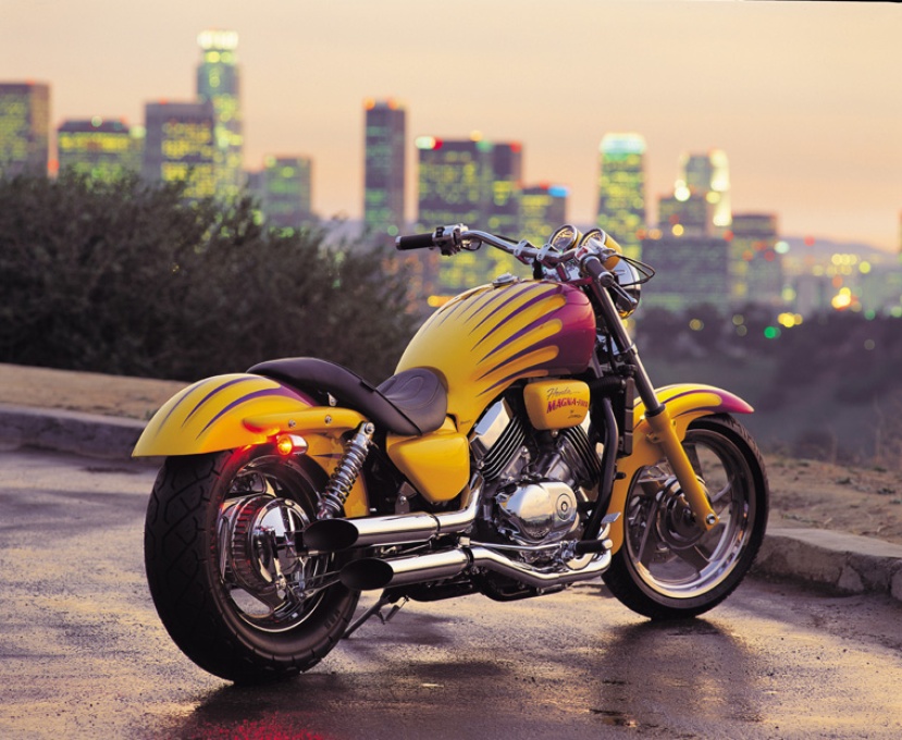 Custom Honda Magna motorcycle from Cobra Customs workshop, photo 06.