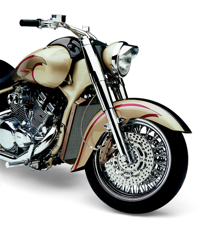 Custom Yamaha Royal Star motorcycle from Cobra Customs workshop, photo 01.
