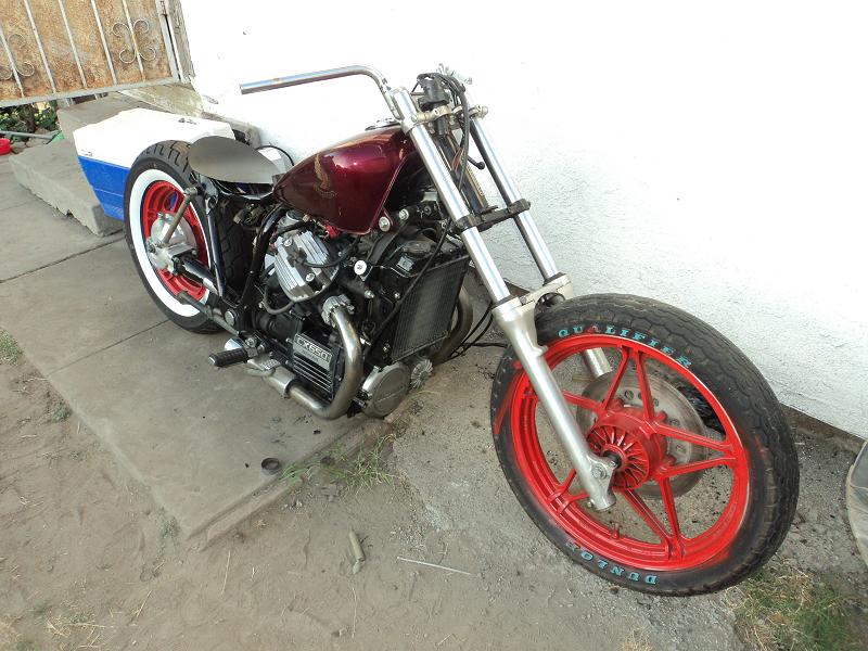 Chopper with engine from Honda CX650, photo 05.