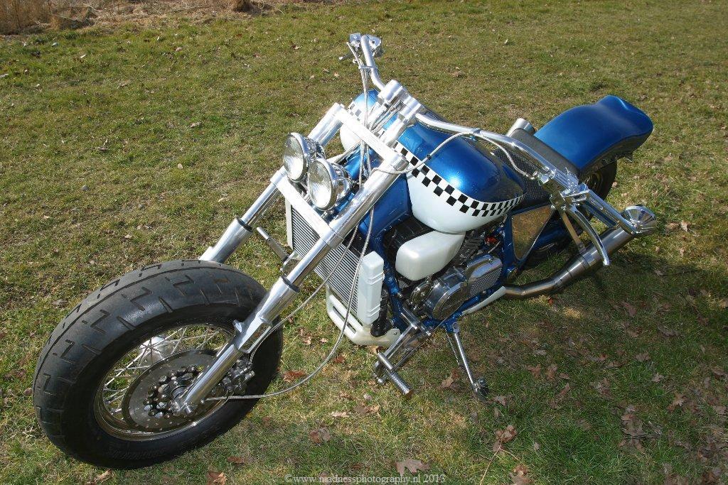 Custom Honda Super Magna bike with V4 engine, photo 16.