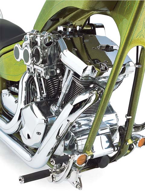Chopper based on the Kawasaki Vulcan 2000 motorcycle, photo 03.
