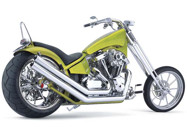 Chopper based on the Kawasaki Vulcan 2000 motorcycle, photo 06.